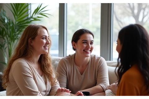 Un groupe de femmes engagées dans une discussion animée lors d'un atelier, souriantes et apprenant ensemble.