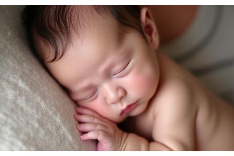 Un bébé serein dormant sur le ventre de sa mère, symbolisant le lien maternel et le repos postnatal.